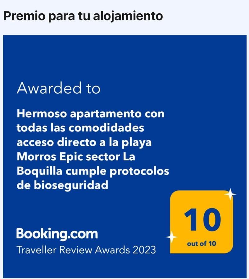 Hermoso Apartamento Con Todas Las Comodidades Acceso Directo A La Playa Morros Epic Sector La Boquilla Cumple Protocolos De Bioseguridad Cartagena Dış mekan fotoğraf